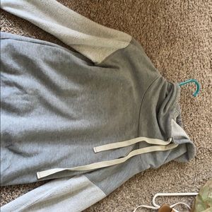 Gray and white hopeless sweatshirt